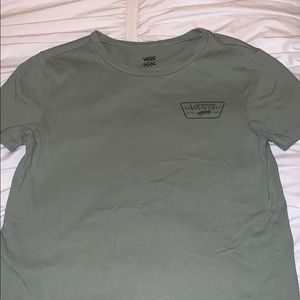 army green vans tee